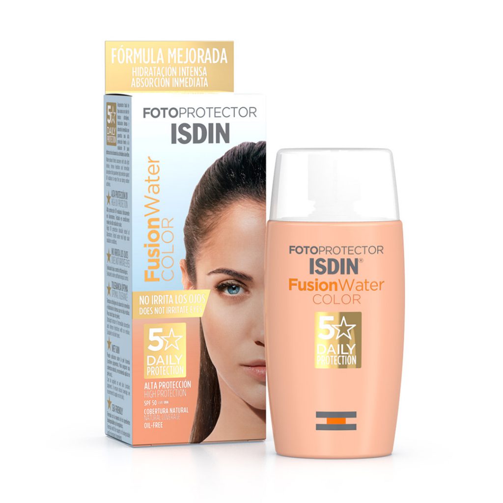 ضد آفتاب فیوژن واتر SPF 50 رنگی ایزدین